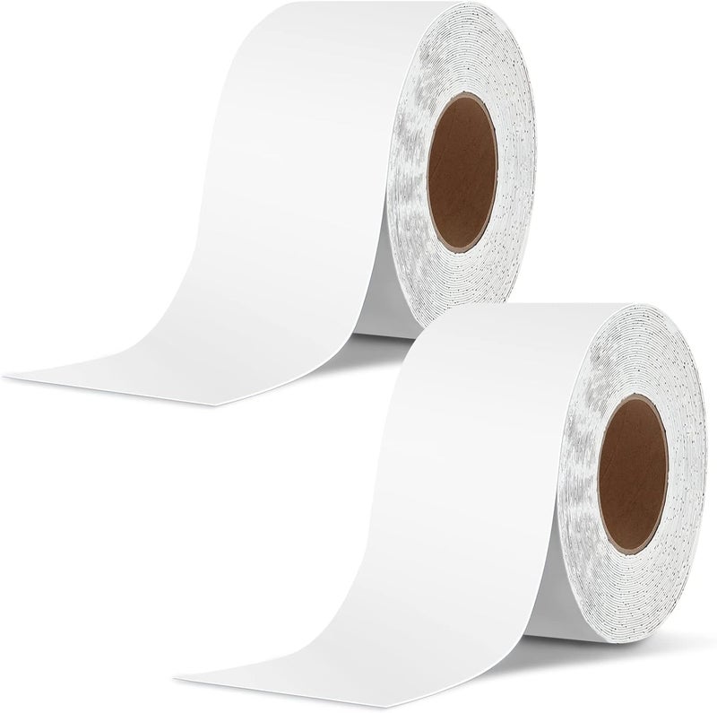 Ramkle Store 2 Pack RV Roof Tape, 4 Inch x 50 Feet RV Sealant Tape, UV & Waterproof RV White Seal Tape for RV Repair, Window, Boat Sealing, Truck and Trailer Roof Sealant, Stop Camper Roof Leaks - Image 1